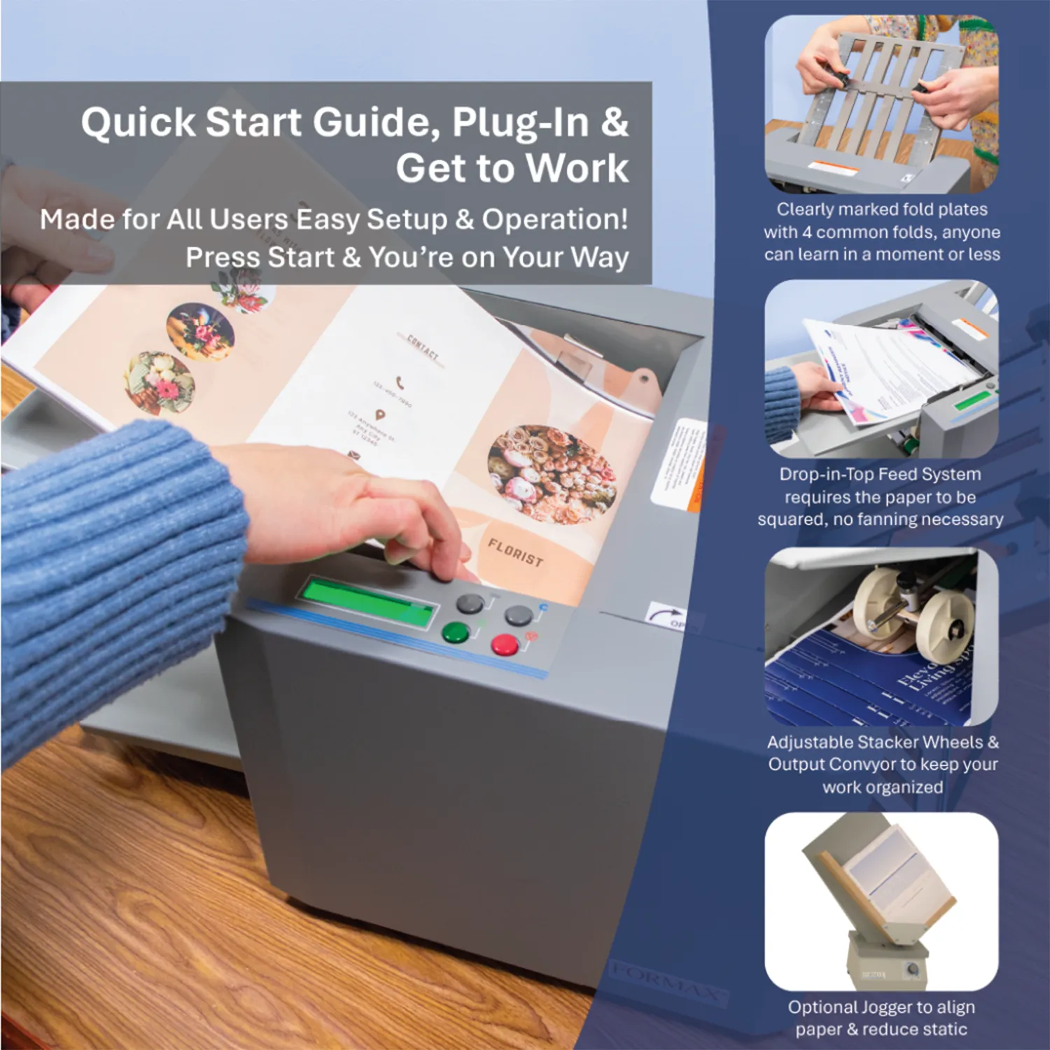 Formax FD 314 Office Desktop Paper Folder