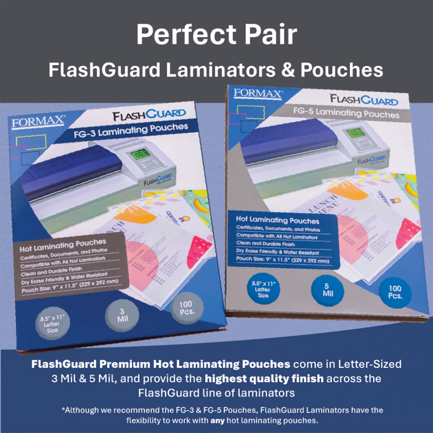 Formax FlashGuard 18R6 18" Heavy-Duty 6-Roller Thermal Pouch Laminator