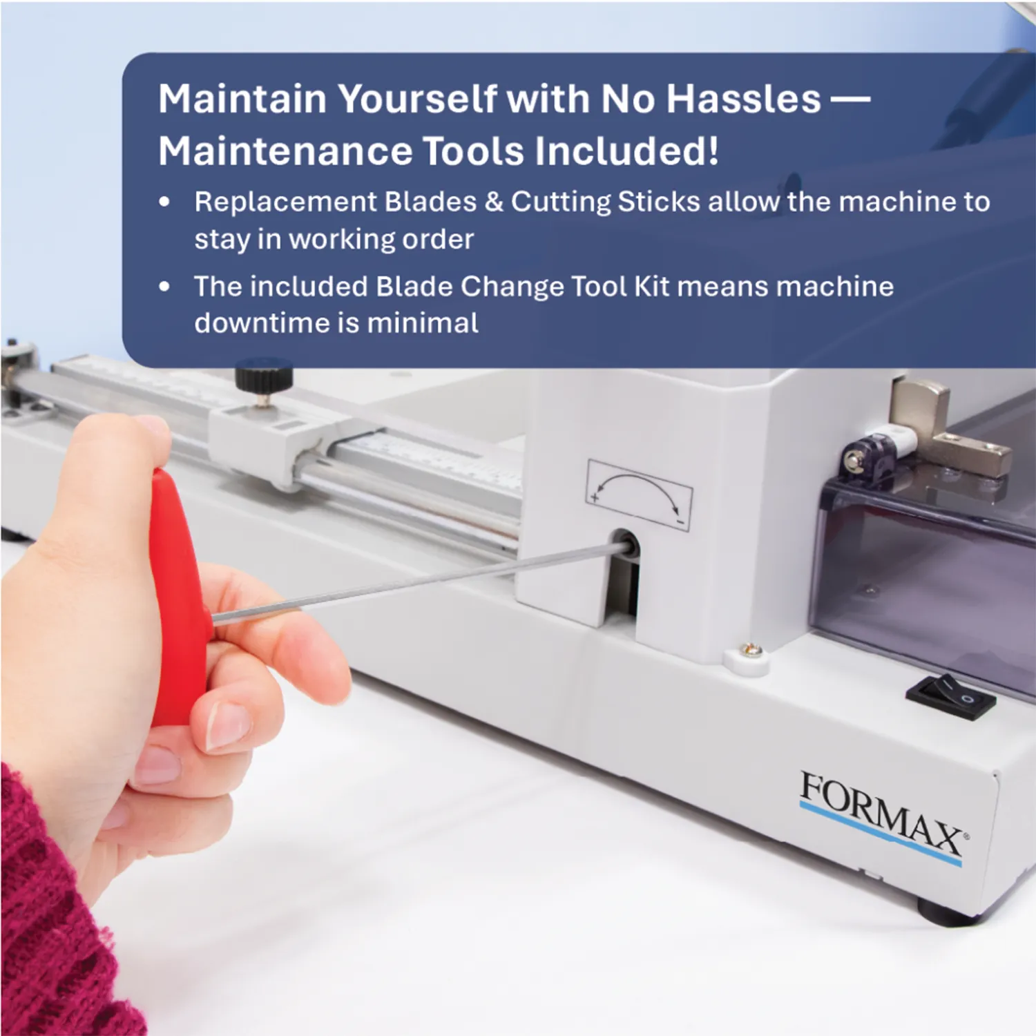 Formax Cut-True 13M 14.5" Tabletop Paper Cutter Machine for Office & Print Shops