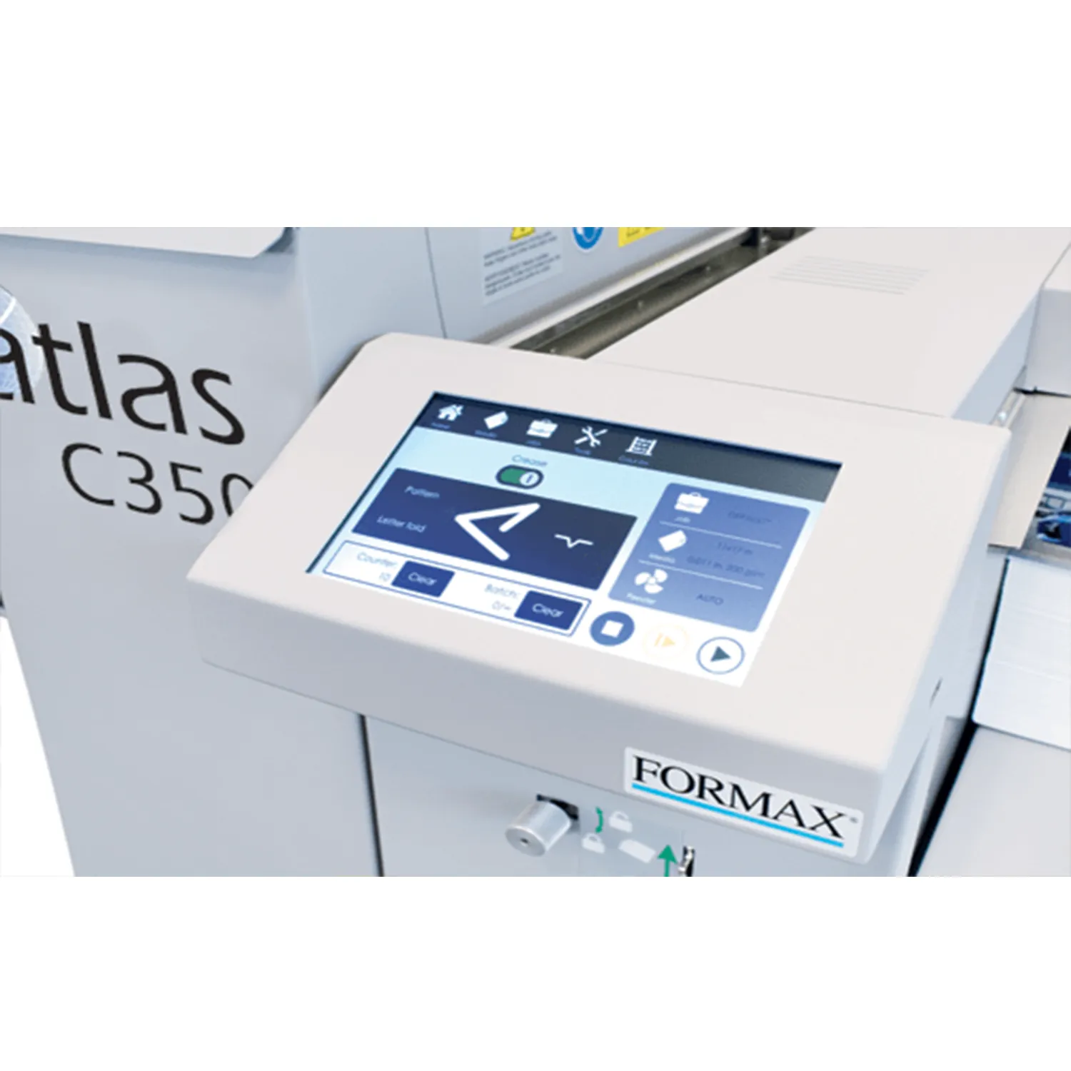 Formax Atlas C350P Automatic Paper Creasing & Folding Machine with Pile Feeder