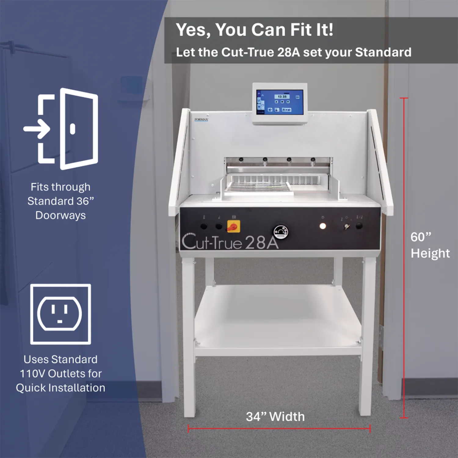 Formax Cut-True 28A Programmable Guillotine Paper Cutting Machine