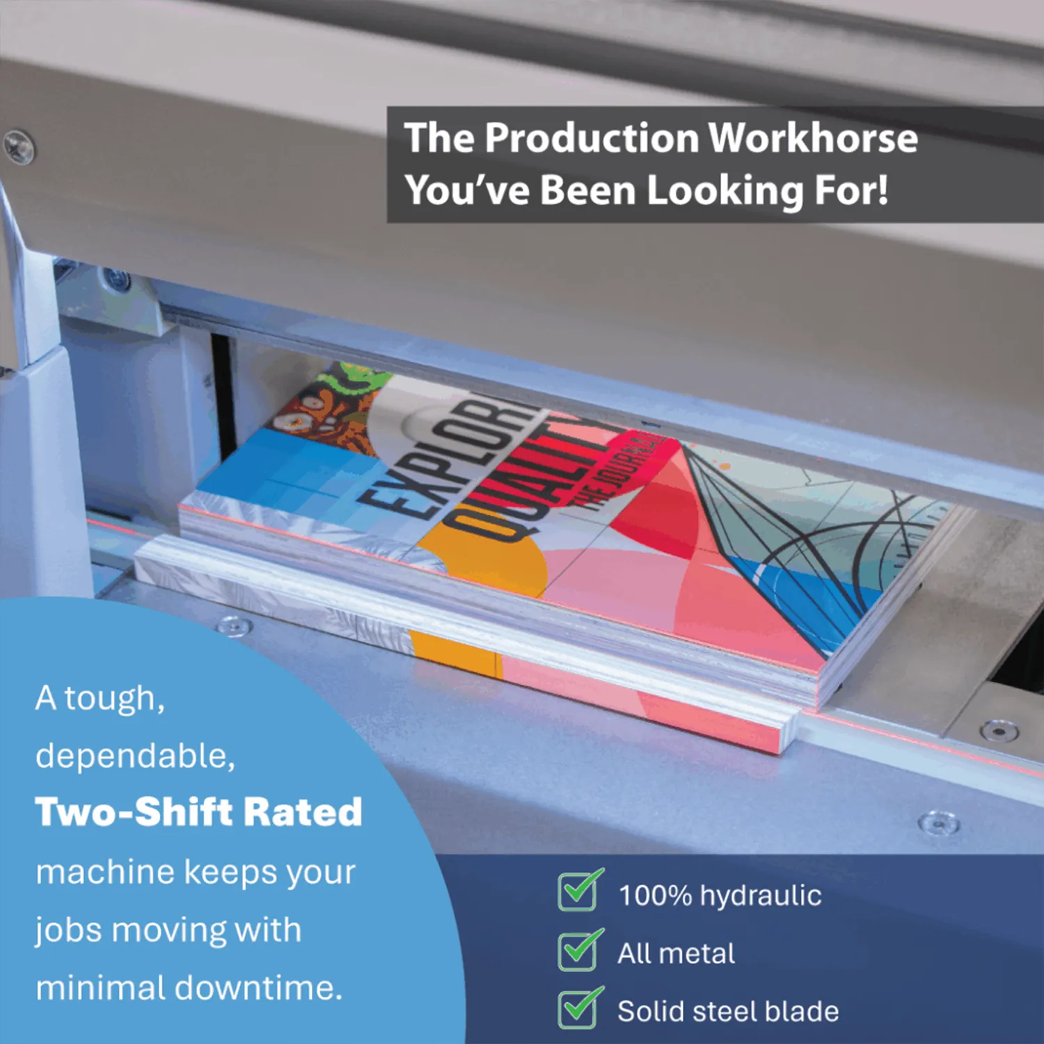 Formax Cut-True 29H Heavy-Duty Hydraulic Paper Cutter for Commercial Printing