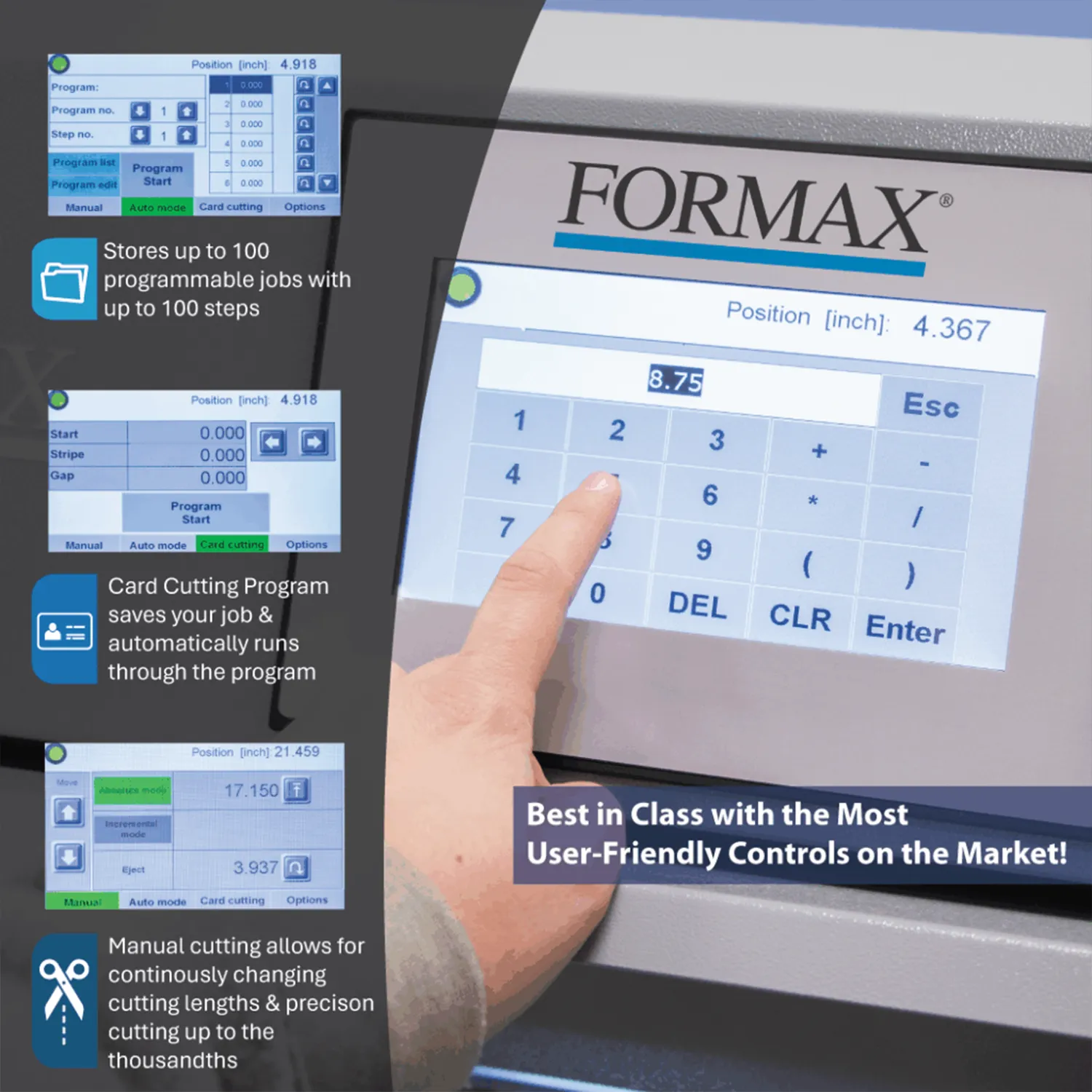 Formax Cut-True 29H Heavy-Duty Hydraulic Paper Cutter for Commercial Printing